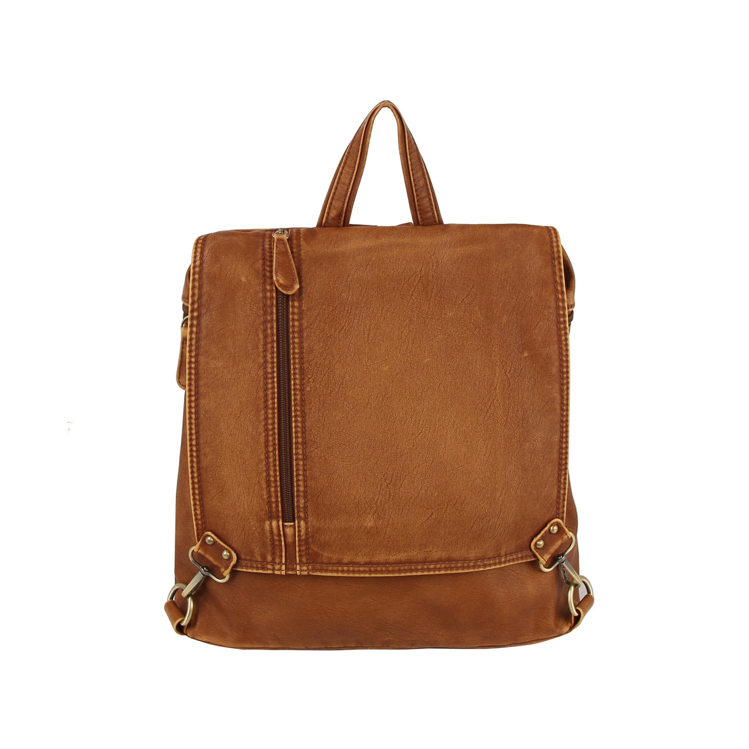boxy leather backpack Boxy Flap Backpack