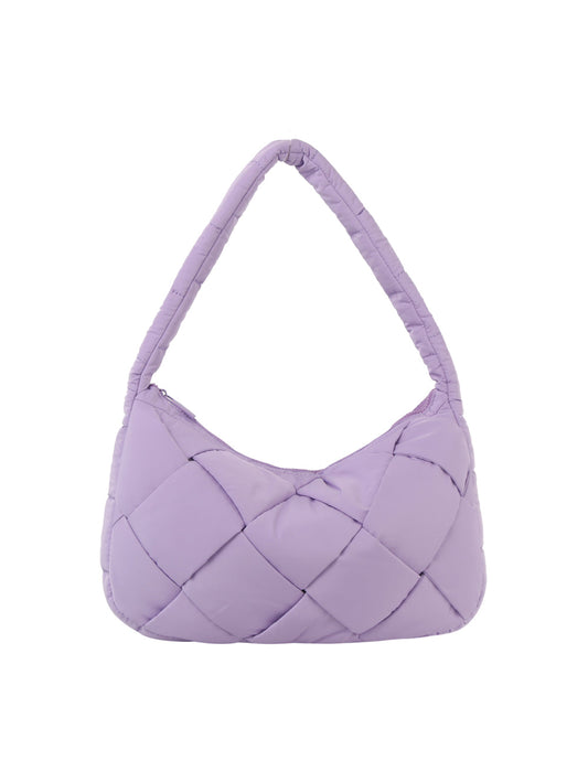 Woven detail daily hobo shoulder bag