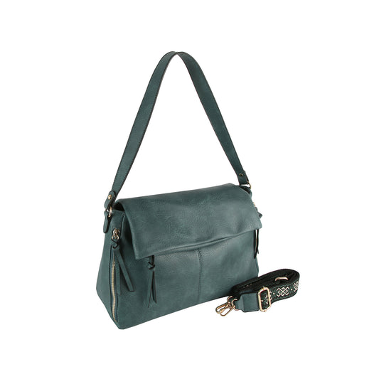 Foldover Guitar Strap Satchel Bag