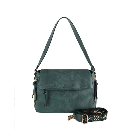 Foldover Guitar Strap Satchel Bag