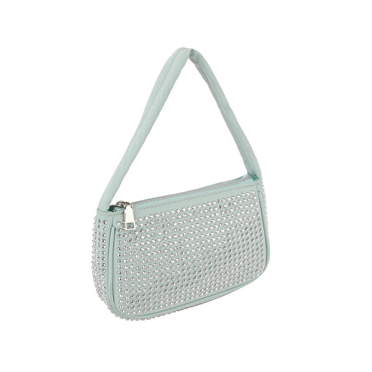 Rhinestone studded club hobo shoulder bag