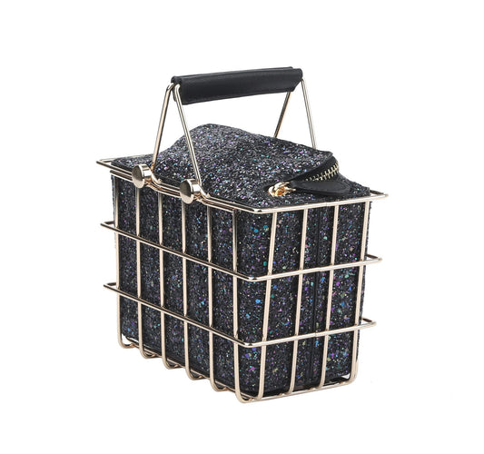 Women Girls Box Clutch  Shoulder Purse Party Evening Bag Double handle