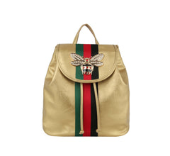 Fashion Bee Stripe Backpack
