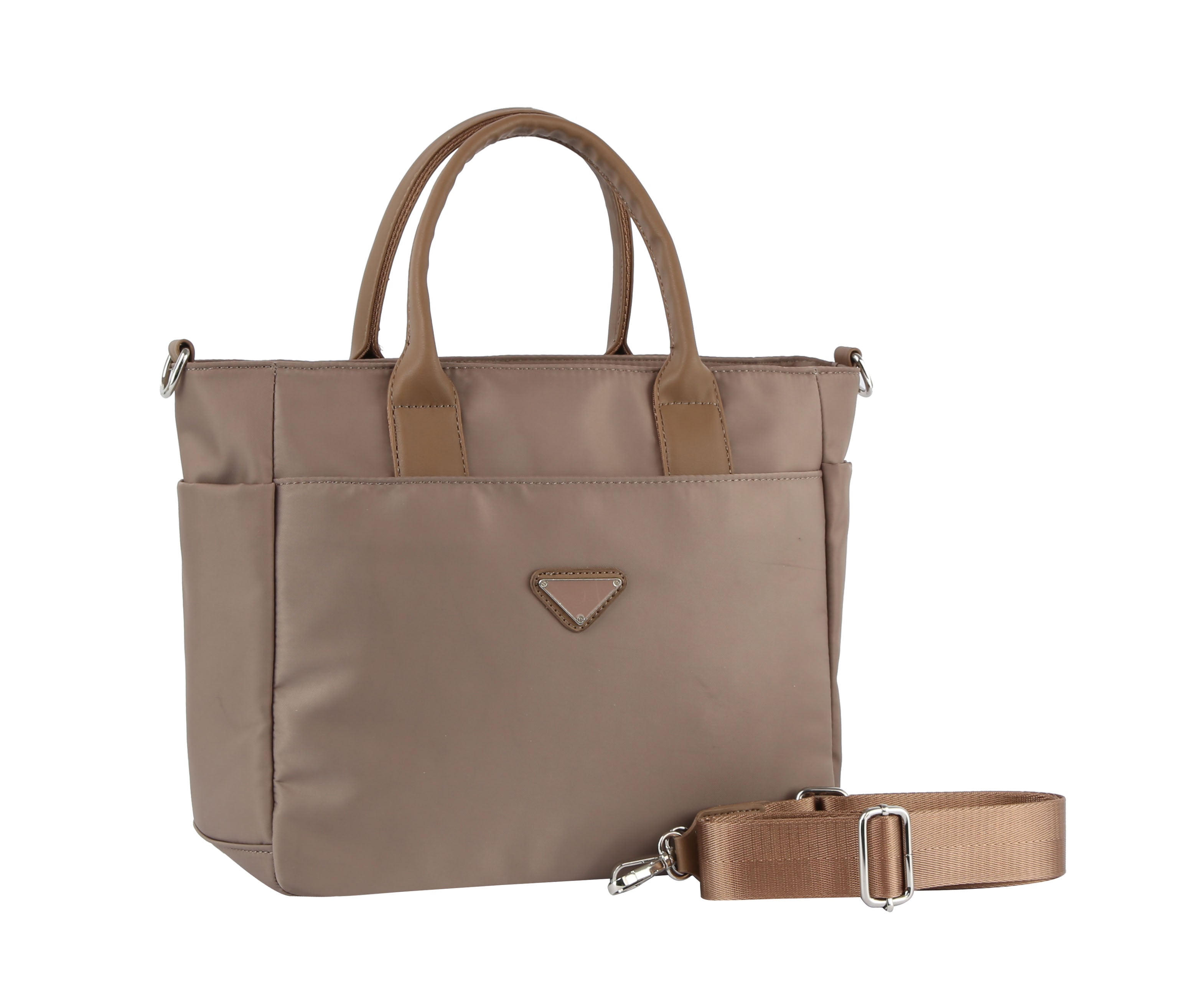 Travel tote with trolley sleeve Stone Travel tote with trolley sleeve Stone