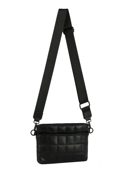 Puffy quilted unisex crossbody