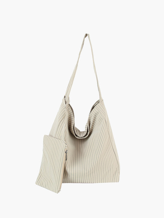 Classic Pinstrips Hobo Handbag Set