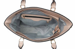 3 in 1 Large Leather Tote Bag Shoulder Hobo Handbag