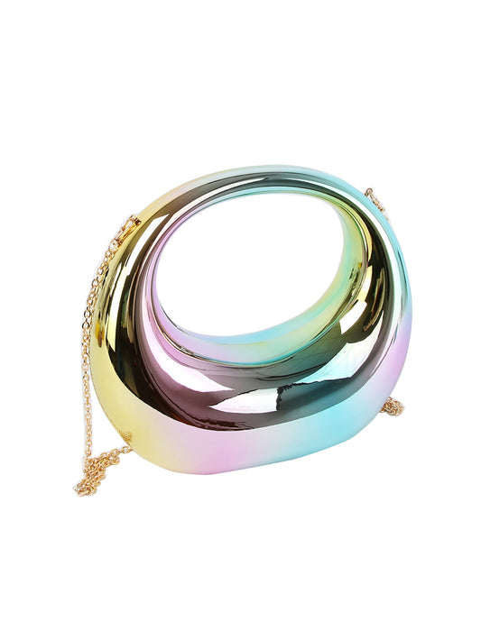 Unique metal evening clutch