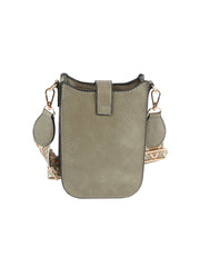 Woven Strap Accented Crossbody Sling