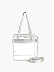 Women Transparent Clear Hobo Tote Handbag