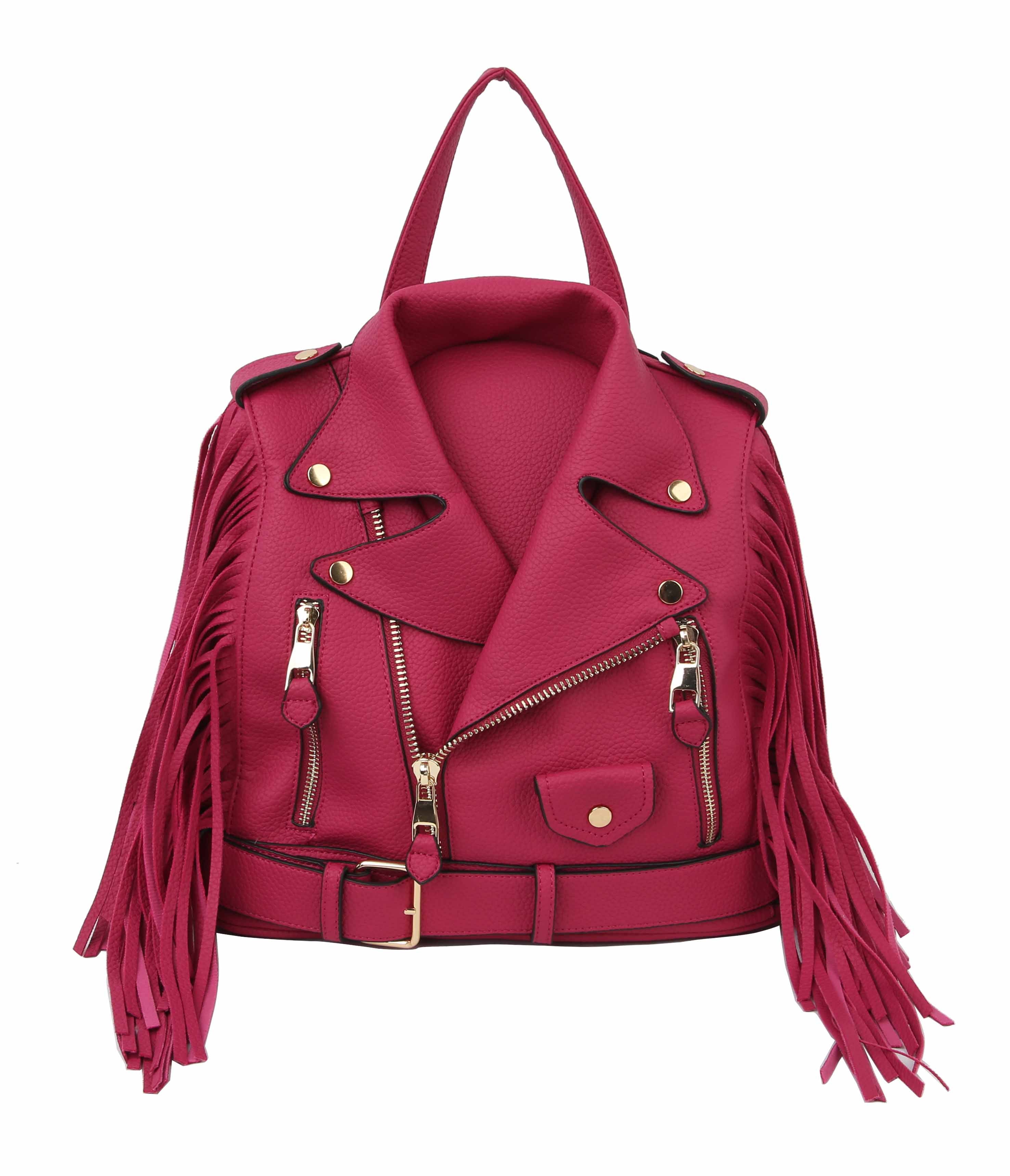 Fringe Motorcycle Jacket Backpack