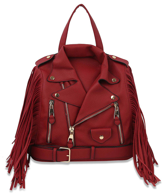 HF Fringe Motorcycle Jacket Backpack