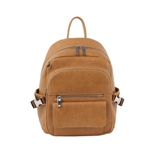 Snap buckle detailed back pack