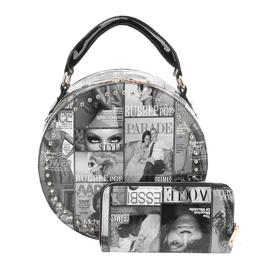 Glossy Magazine Clear Mini Bag Hobo Crossbody Purse
