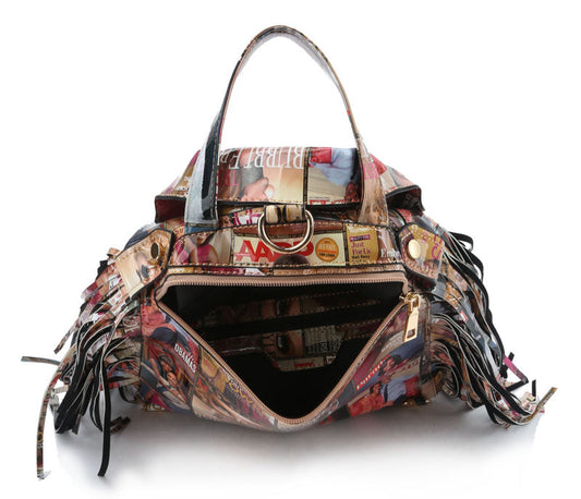 Glossy Magazine Clear Backpack Hobo Crossbody Purse