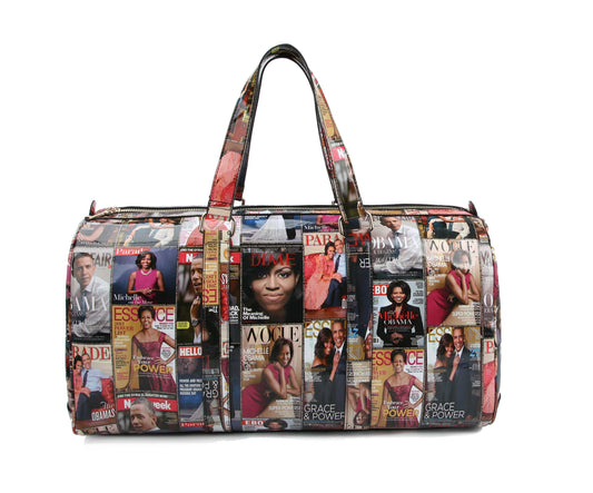 Glossy Magazine Cover Luggage Bag Duffel Bag