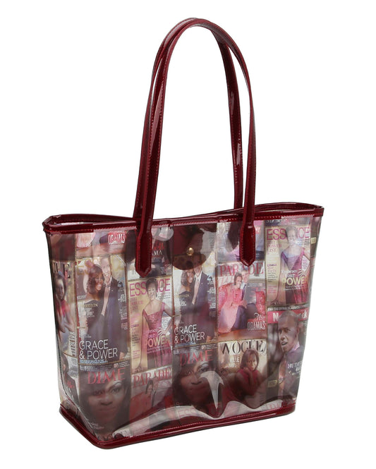 Glossy Magazine Tote Bag Hobo Crossbody Shoulder Bag