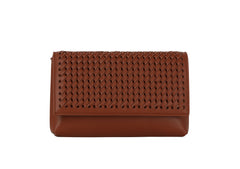 Woven flap over clutch