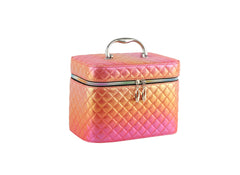 2in1 Cosmetic top handle quilted satchel