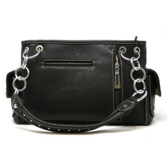 Skull Design Studded Handbag