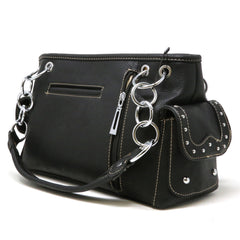 Skull Design Studded Handbag