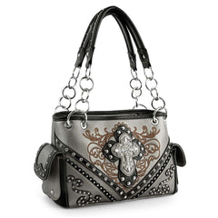 Western Rhinestone Cross Handbag