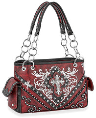 Western Rhinestone Cross Handbag