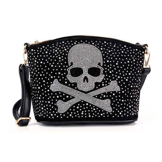 Super Sparkly Skull Crossbody Sling