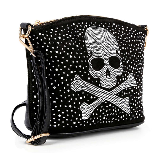 Super Sparkly Skull Crossbody Sling