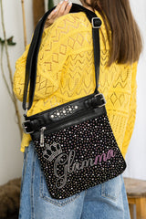 Glamma Design Rhinestone Bling Crossbody Sling