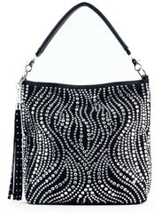 Stunning Stone Hobo Handbag
