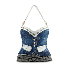 Vest Design Sparkling Hobo Handbag