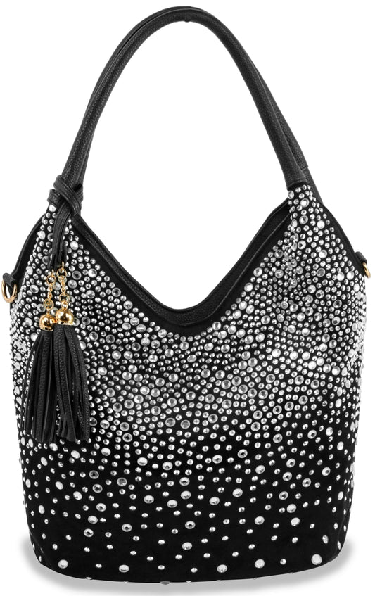 Glamorous Rhinestone Tall Shoulder Bag