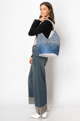 Glamorous Rhinestone Tall Shoulder Bag