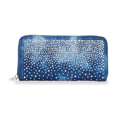 Glamorous Rhinestone Design Accordion Wallet