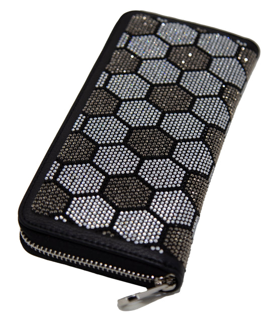 Unique Rhinestone Pattern Fashion Wallet