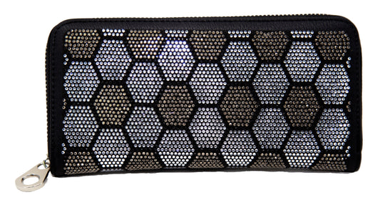 Unique Rhinestone Pattern Fashion Wallet