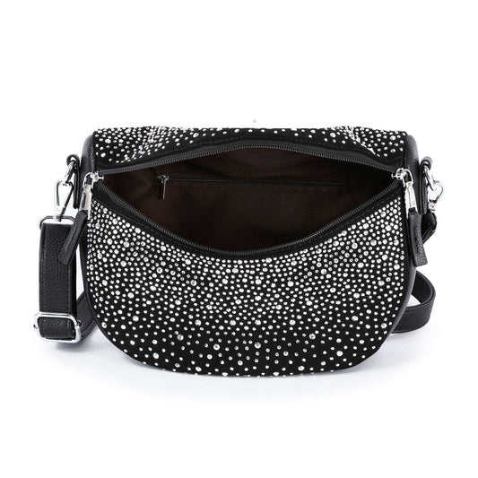 Glamorous Rhinestone Design Shoulder Bag