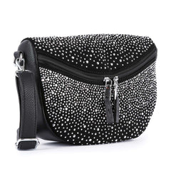 Glamorous Rhinestone Design Shoulder Bag