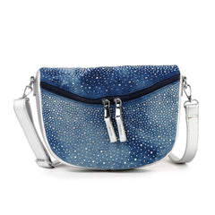 Glamorous Rhinestone Design Shoulder Bag