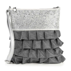 Layered Ruffle Design Crossbody Sling