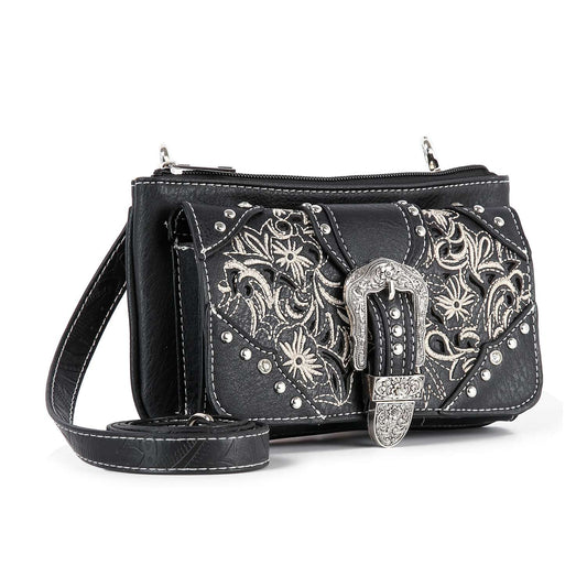 Western Buckle Design Petite Crossbody Sling