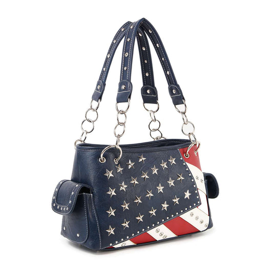 Western Flag Design Shoulder Bag