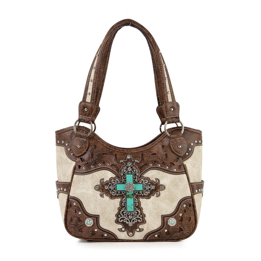 Decorative Cross Western Shoulder Bag