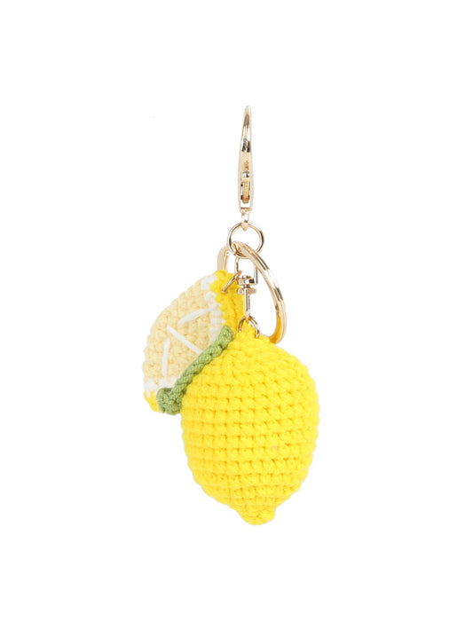 Crochet Fruit Keychain Charm