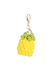 Crochet Fruit Keychain Charm