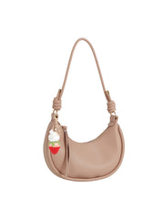 Crocheted Bunny Keychain Charm