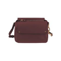 Both side flap closure front pocket crossbody bag
