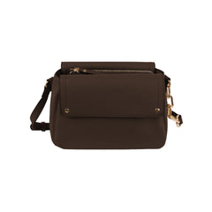 Both side flap closure front pocket crossbody bag