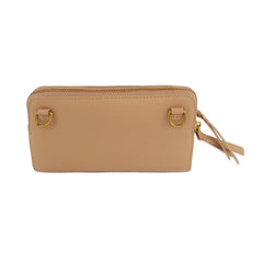 Soft leather simple mood front pocket clutch